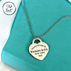 Tiffany & Co. Sterling Silver Small “Return To Tiffany” Heart Charm Tag Pendant
